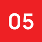 Red square icon with the number 05 in white text.