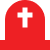 Red tombstone icon representing wrongful death legal services.